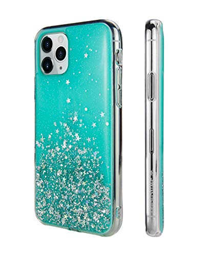 Funda para iPhone 2019 de Starfield con purpurina y purpurina, transparente, brillante y brillante, funda protectora para iPhone 2019