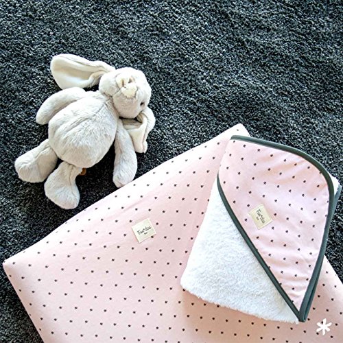 Fundas Bcn ® - F11/4597 - Funda Cambiador Bebé 70x50 Centímetros - De Algodón – Suave, Elástica Y Adaptable - Color LITTLE FUN PEACH -