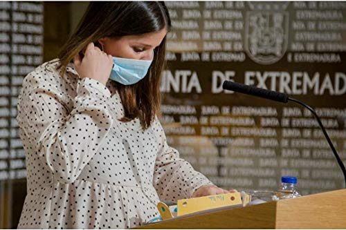 Fundas Pura Vida - Porta mascarillas, Funda para mascarillas. Color Turquesa y amarillo limón.