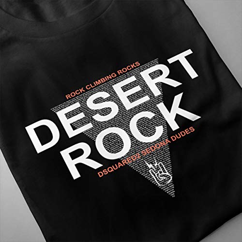 Funny Desert Rock 2017 Recién Llegado Camiseta de Manga Corta para Hombre Dsquared Jeans Rebajas Camisetas Dsquared2 Trainers Camisetas para Hombres Negro L
