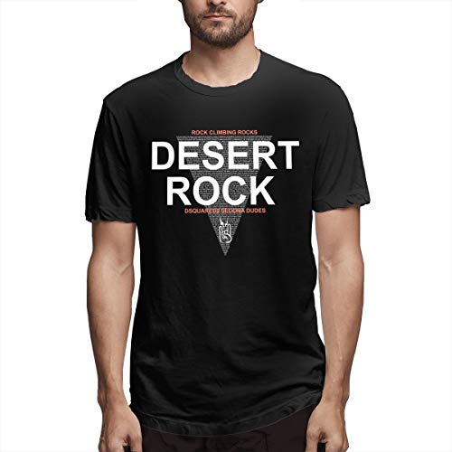 Funny Desert Rock 2017 Recién Llegado Camiseta de Manga Corta para Hombre Dsquared Jeans Rebajas Camisetas Dsquared2 Trainers Camisetas para Hombres Negro L