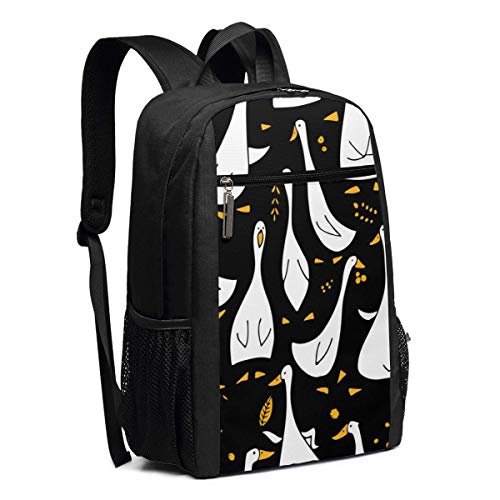 Funny Goose - Mochila Unisex Multiuso para el Hombro, Mochila Escolar o Casual, para portátil de 17 Pulgadas Ganso Divertido Funny Goose