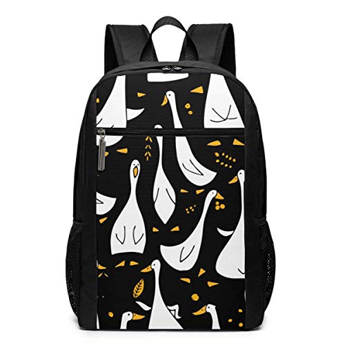 Funny Goose - Mochila Unisex Multiuso para el Hombro, Mochila Escolar o Casual, para portátil de 17 Pulgadas Ganso Divertido Funny Goose