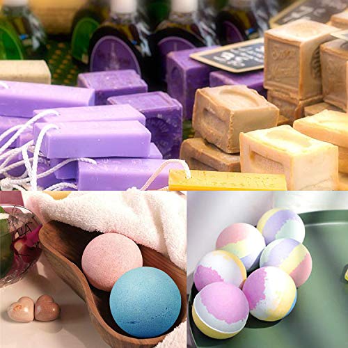 Funxim Pigmentos en Polvo 24pcs × 10g con Cuchara, Pigmentos para Resina Epoxi, Natural Mica Tintes para DIY Slime, Jabon, Pintauñas, Sombra de Ojos, Cera