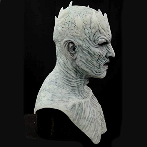 FuYouTa Máscara de Rey de La Noche Máscara de Cosplay de Halloween Rey de La Noche Máscara de Látex Zombie Accesorios de Disfraces de Fiesta de Halloween