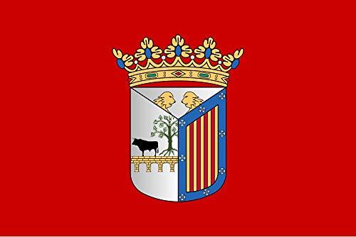 G I Bandera Salamanca | Medidas 150cm x 85cm | Fácil colocación | Decoración Exteriores (1 Unidad)