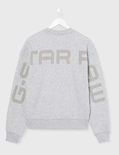 G-STAR RAW Graphic 12 STOR Sweat Sudadera, Rojo (Grey Htr 906), Medium para Hombre