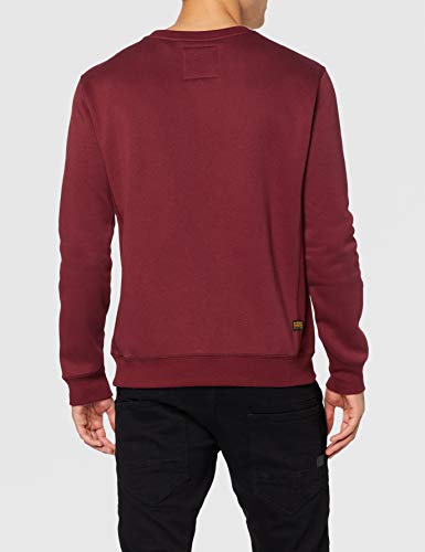 G-STAR RAW Premium Basic Sudadera, Rojo (Port Red C235-4608), Small para Hombre