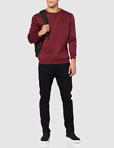 G-STAR RAW Premium Basic Sudadera, Rojo (Port Red C235-4608), Small para Hombre