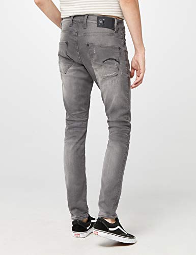 G-STAR RAW Revend Skinny Vaqueros, Light Aged Destroy 6132-1243, 27W / 30L para Hombre
