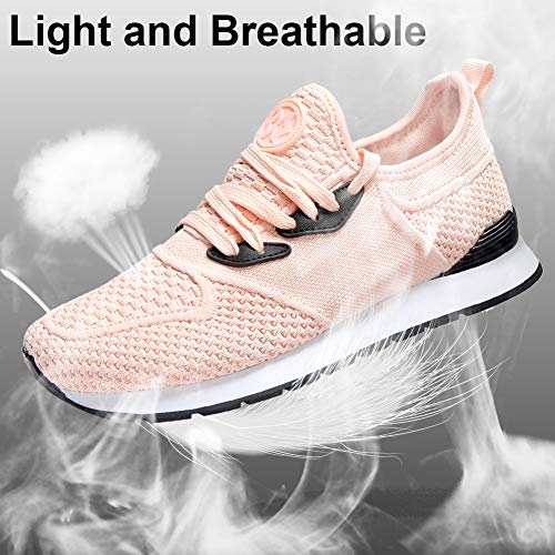 Gaatpot Mujeres Zapatillas para Correr Deportivo Fitness Sneakers Ligero Outdoor Calzado Transpirables Casual Zapatos Running Shoes Naranja 37EU=38CN