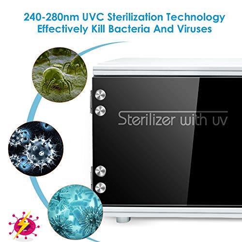Gabinete esterilizador UV, Vogvigo-Ultravioleta Desinfectante Beauty Box, herramienta de limpieza profesional de la caja de desinfección con función de desinfección, para toallas, tijeras pinzas