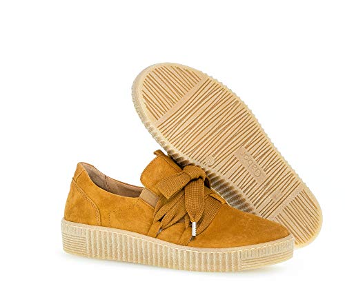 Gabor Mujer Zapatillas, señora mínimo, Calzado bajo,Calzado de Calle,Calzado Deportivo,Suela de Plataforma,Ocio,Curry (Natur),42.5 EU / 8.5 UK