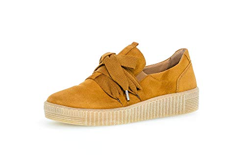 Gabor Mujer Zapatillas, señora mínimo, Calzado bajo,Calzado de Calle,Calzado Deportivo,Suela de Plataforma,Ocio,Curry (Natur),42.5 EU / 8.5 UK
