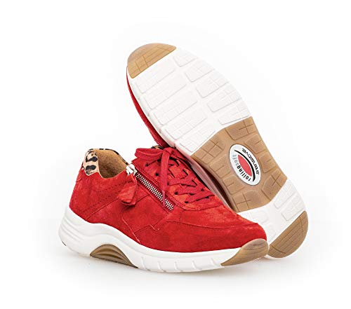 Gabor Mujer Zapatillas, señora mínimo, Calzado bajo,Calzado de Calle,Calzado Deportivo,Suela de Plataforma,Ocio,Flame/Natur,41 EU / 7.5 UK