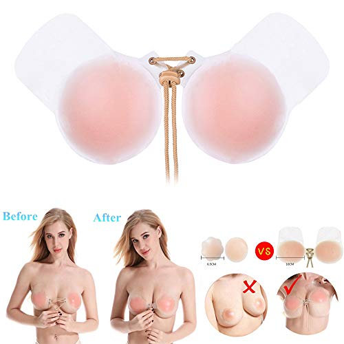 Gaddrt - Adhesivo de goma suave reutilizable de 10 cm de diámetro, diseño de Boobo de pecho