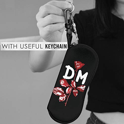 Gafas Casos Dm Rose Portátil Gafas Caso Gafas Gafas De Sol Bolsa Suave Cremallera Con Gancho Para La Escuela Oficina Fitness Viajes