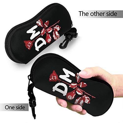 Gafas Casos Dm Rose Portátil Gafas Caso Gafas Gafas De Sol Bolsa Suave Cremallera Con Gancho Para La Escuela Oficina Fitness Viajes