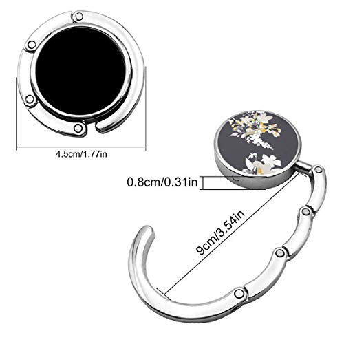 Gancho Plegable del Monedero de la suspensión del Bolso, Flores de jazmín del Modelo