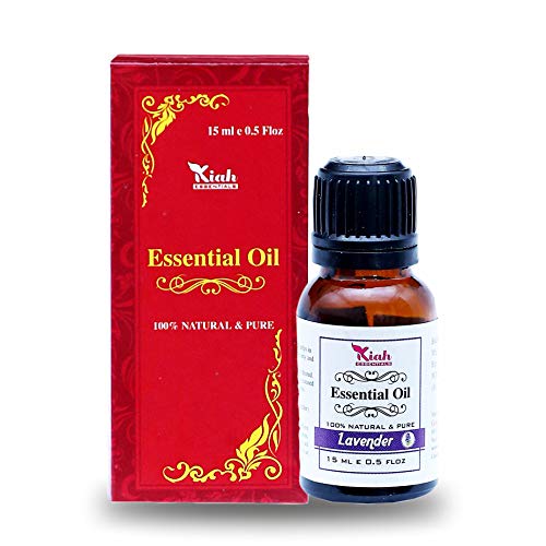 Ganga Ayurveda Aceite Esencial De Lavanda Kiah, 100% Puro, Mejor Grado Terapéutico Para Aromaterapia, Masaje ||15 ML