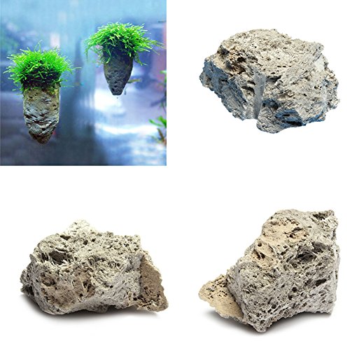 Ganquer 1 unid Piedra pómez Acuario decoración Roca Piedra pómez Natural Ver