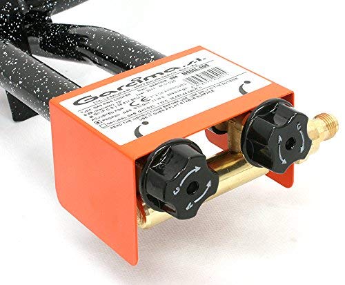 GARCIMA 5020091 Paellero Gas Butano 400 mm, Hierro, Negro