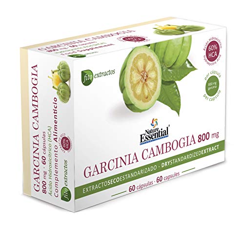 Garcinia cambogia 800 mg Extracto seco 60% HCA 60 cápsulas