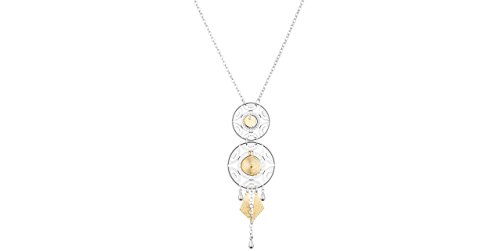 Garçons Manqués - Collar de 3 medallones de oro fino, dorado