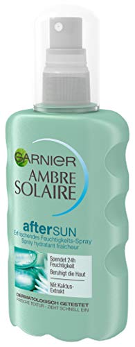 Garnier Ambre Solaire Después de aerosol Sun / Calmante Hidratante Spray con extracto de cactus (24 humedad - dermatológicamente probado) Paquete de 1 - 200 ml