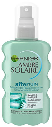 Garnier Ambre Solaire Después de aerosol Sun / Calmante Hidratante Spray con extracto de cactus (24 humedad - dermatológicamente probado) Paquete de 1 - 200 ml
