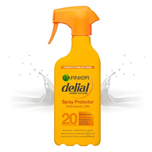 Garnier Delial Spray Protector Hidratante 24 Horas, con SPF20 - 300 ml