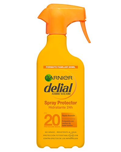 Garnier Delial Spray Protector Hidratante 24 Horas, con SPF20 - 300 ml