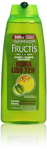 Garnier Fructis - Hidra Liso 72h - Champú para cabellos difíciles de alisar - 500 ml