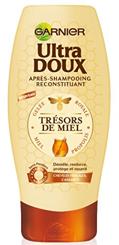 Garnier - Ultra Soft Tesoros de miel - acondicionador del pelo quebradizo - juego de 3