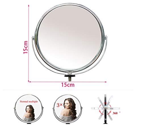 GASAMTINA Mini Kit de luz de Anillo LED Regulable con Espejo de 6 Pulgadas, Clip para teléfono, Enchufe USB Blog de Belleza Maquillaje Autorretrato Fotografía fotográfica (sin Bolsa de Transporte)