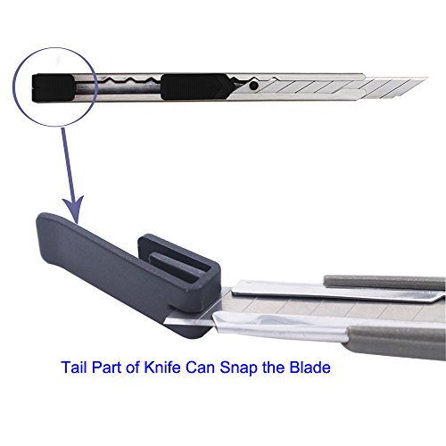 Gebildet 3 Piezas 9mm Cúter de Cuchillas Profesional ángulo de Corte de 30 Grados, Snap-Off de Acero de Carbono Cuchillo, Automático de Vinilo Herramientas