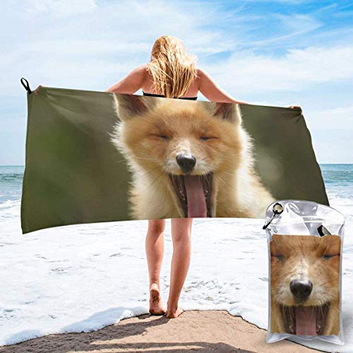 Gebrb Toalla de baño de Microfibra,Toallas de Gimnasio,Cute Animal Microfiber Fast Drying Towels Suitable for Camping, Backpacking,Gym, Beach, Swimming,Yoga