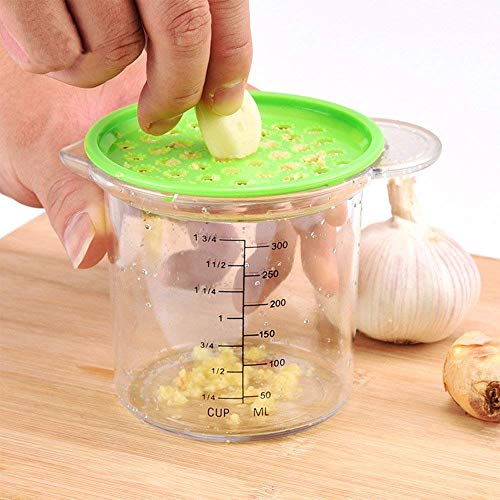 Geeke Exprimidor exprimidor de cítricos de Cocina con Mango y caño para Verter, Verde (5 en 1)