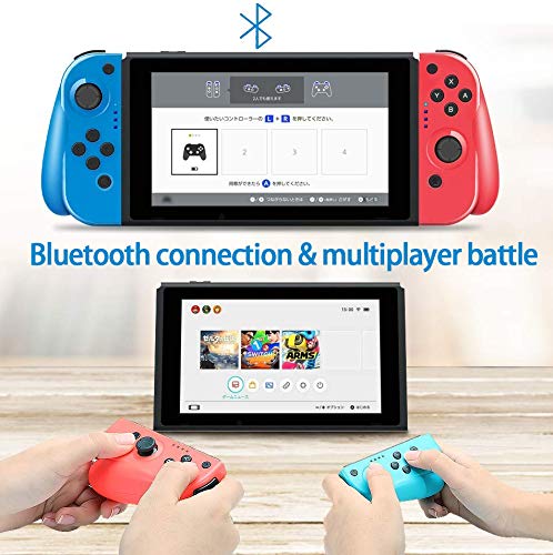 GEEMEE Mando Switch para Nintendo Switch, Bluetooth Wireless Controller Gamepad Joystick Controlador De Reemplazo Izquierdo Y Derecho para Joy con