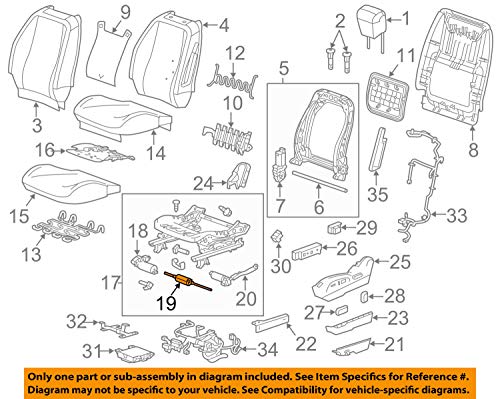 General Motors GM 13578630 Actuator ASM-F/Seat ADJR