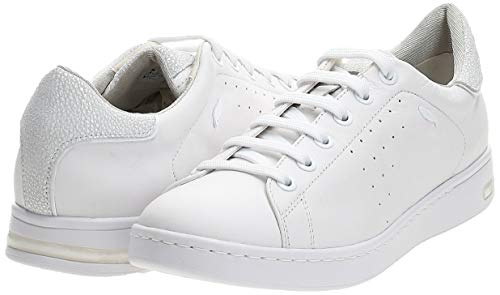 Geox D Jaysen A, Zapatillas para Mujer, Blanco (White), 40 EU