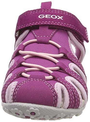 Geox JR Sandal Roxanne B, Sandalias Punta Cerrada para Niñas, Rosa (Dk Raspberry/Pink Cp8e8), 32 EU