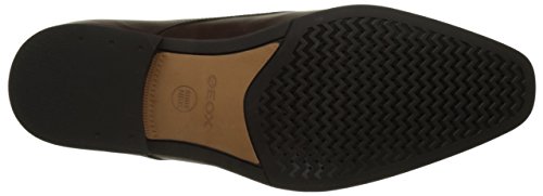 Geox U New Life A, Zapatos de Cordones Derby para Hombre, Marrón (Ebony), 44 EU