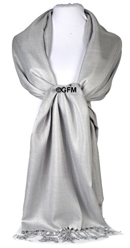 GFM Mujer Pashmina estilo bufanda de abrigo(DRV)(B9-205-HJ-28-CH)