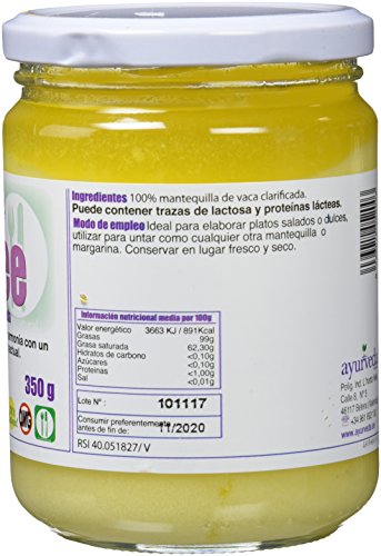 GHEE MANTEQUILLA CLARIFICADA 350 gr