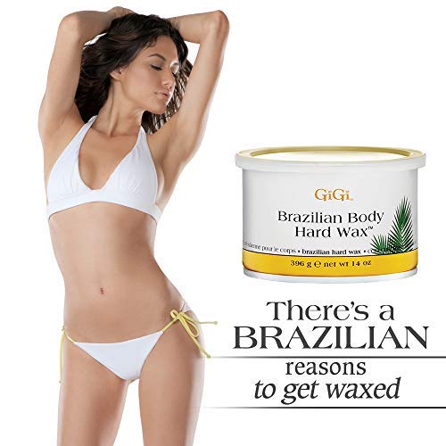 GiGi Brazilian Body Hard Wax, Cera corporal brasileña, 396 g