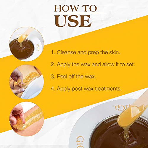 GiGi Brazilian Body Hard Wax, Cera corporal brasileña, 396 g