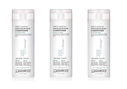 Giovanni Direct Leave-In Conditioner, Weightless Moisture, 8.5-Ounce Containers