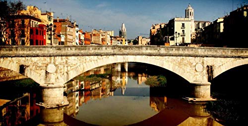 Girona, España Construcción De Puentes Diy 5D Redondo Bordado De Diamantes De Imitación Artes Y Manualidades Pintura Kit De Punto De Cruz Decoración Del Hogar Pintura