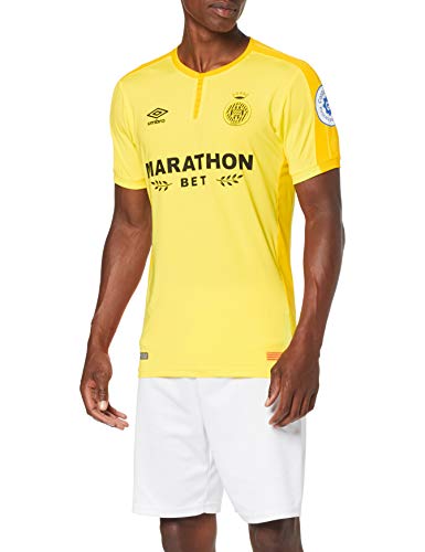 Girona F.C. 90088 Camiseta 2ª Equipación, Unisex adulto, Amarillo, S